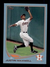 2013 TOPPS WAL-MART BLUE BORDER #178 JUSTIN MAXWELL HOUSTON ASTROS