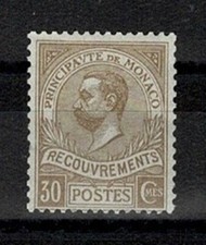 MONACO STAMP POSTAGE DUE YVERT TAXE # 10