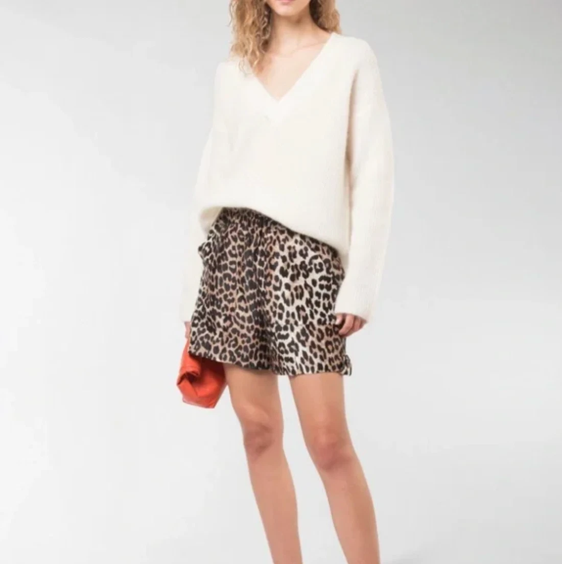 Ganni leopard shorts cheap