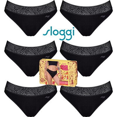 6 Pack  Sloggi Period Pants Tai Medium Leakproof Womens Underwear Undies Bulk