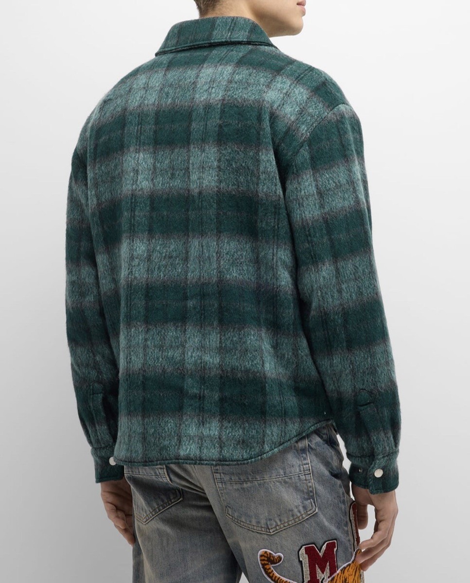 Amiri Brushed Plaid Overshirt (UNDER RETAIL) | eBay