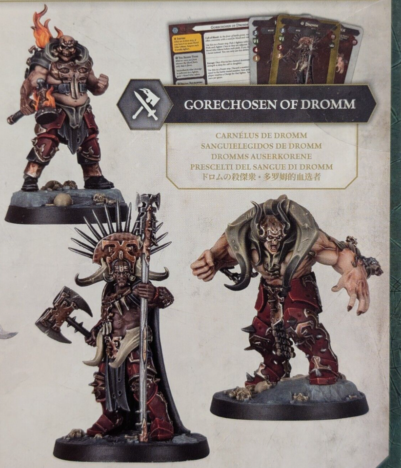 Gorechosen of Dromm Warband; Warhammer Underworlds Embergard, Khorne ...