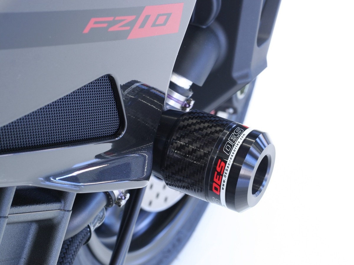 OES Frame Sliders For 2021-2025 Yamaha MT09 MT-09 – No Cut Installation – Blue - View #6
