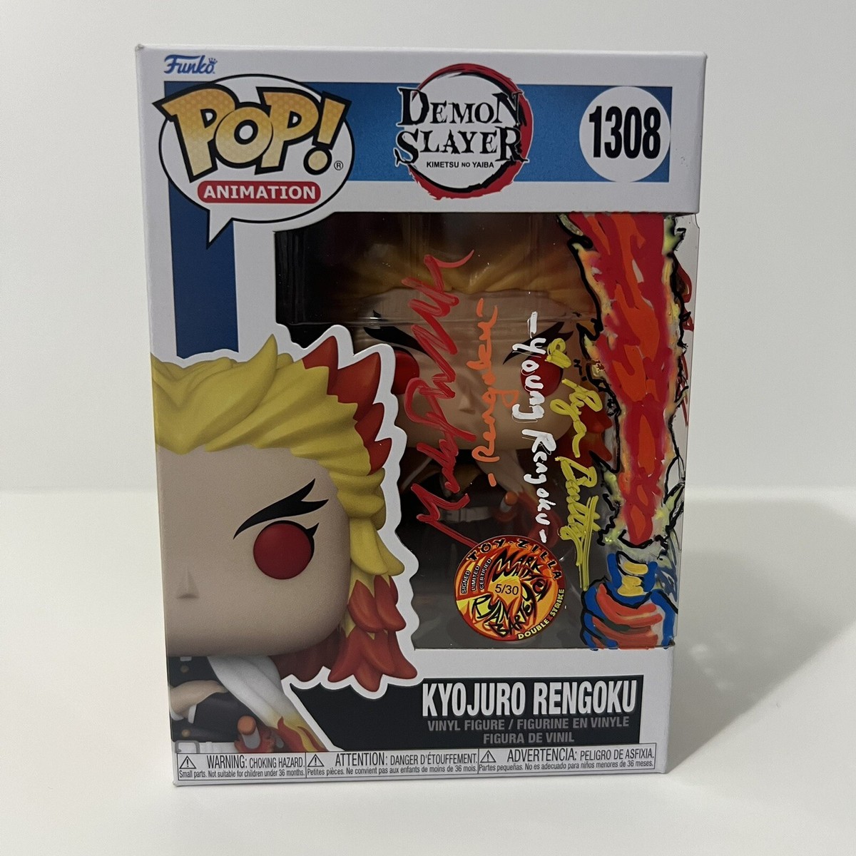 地獄楽 サイン本 POP Johnny Yong Bosch Signed Funko Pop Ichigo Bleach Anime