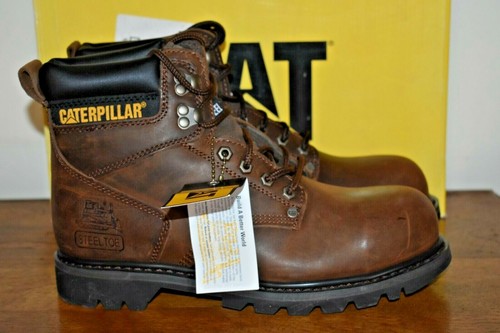 CAT Caterpillar Men's Second Shift Steel Toe Lace Up 6\