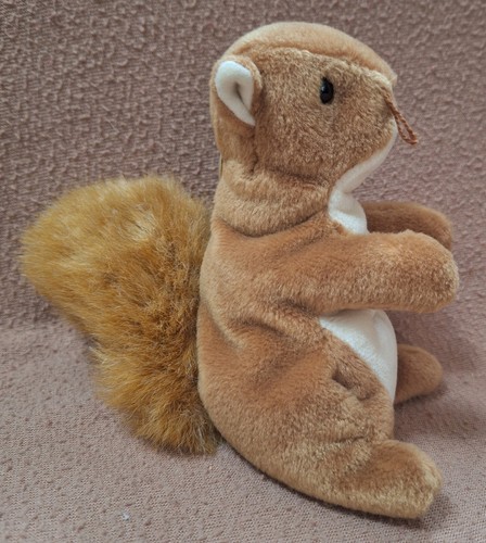 TY BEANIE BABY NUTS the SQUIRREL 1996 with ERRORS Rare Collectible - Picture 4 of 5
