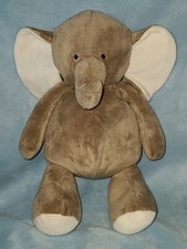 Carters Plush Tan Elephant White Ears Soft Stuffed Animal Baby Toy