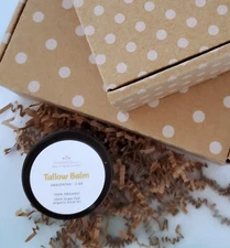 Tallow Balm Anti-Aging Face Body Cream Organic Moisturizer Lavender Peppermint