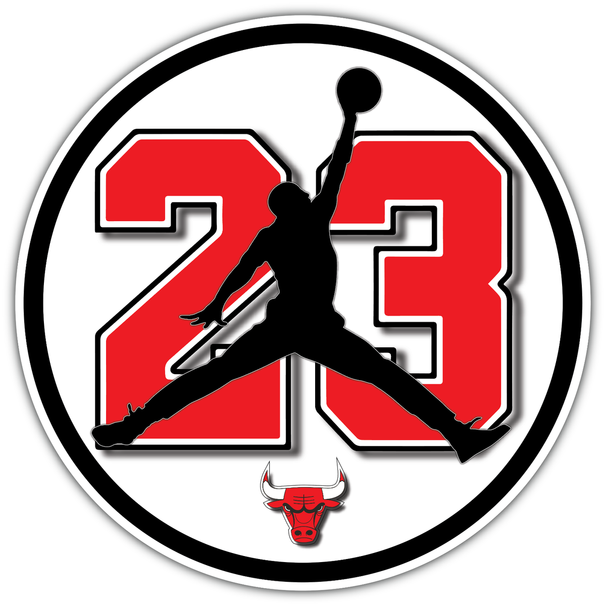 Michael Jordan NBA Basketball Legend Bulls 23 Vinyl Sticker Decal