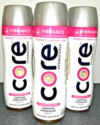 Pink Grapefruit Extract Water: CORE Hydration+ Calm (23.9oz each, 3pack)