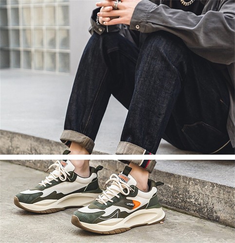 Zapatillas deportivas ligeras cómodas para caminar al aire libre de moda para hombre - Imagen 8 de 12