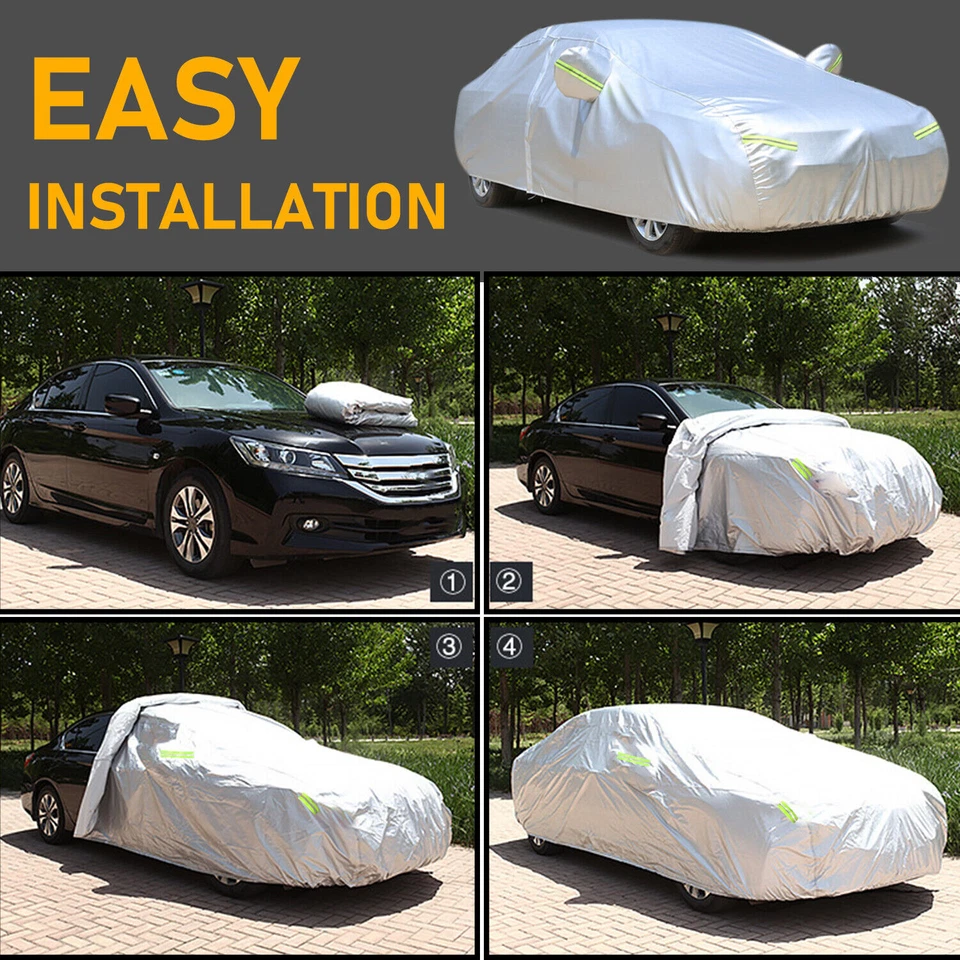 For Hyundai Sonata Full Car Cover Outdoor Dust Sun UV All Weather Protection USA - Image 3 of 4