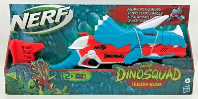 Hasbro NERF DinoSquad Tricera-Blast Blaster - Blau/Rot - Actionspielzeug