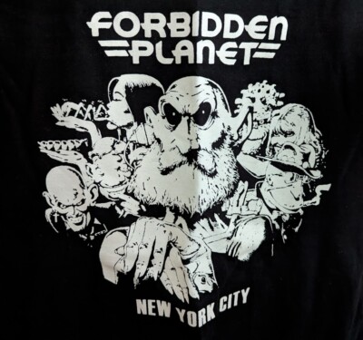 Forbidden Planet Comic Book Store Black T-Shirt M New York City NYC NYC ~ NEW!