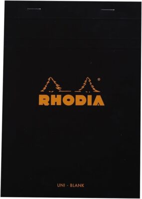 Rhodia 160009C - Schreibblock / Notizblock geheftet No.16 DIN A5 21x14,8 cm, 80