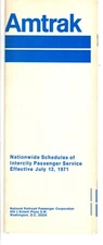 AMTRAK - SYSTEM PUBLIC TIMETABLE - 7/12/1971 (2ND EDITION)