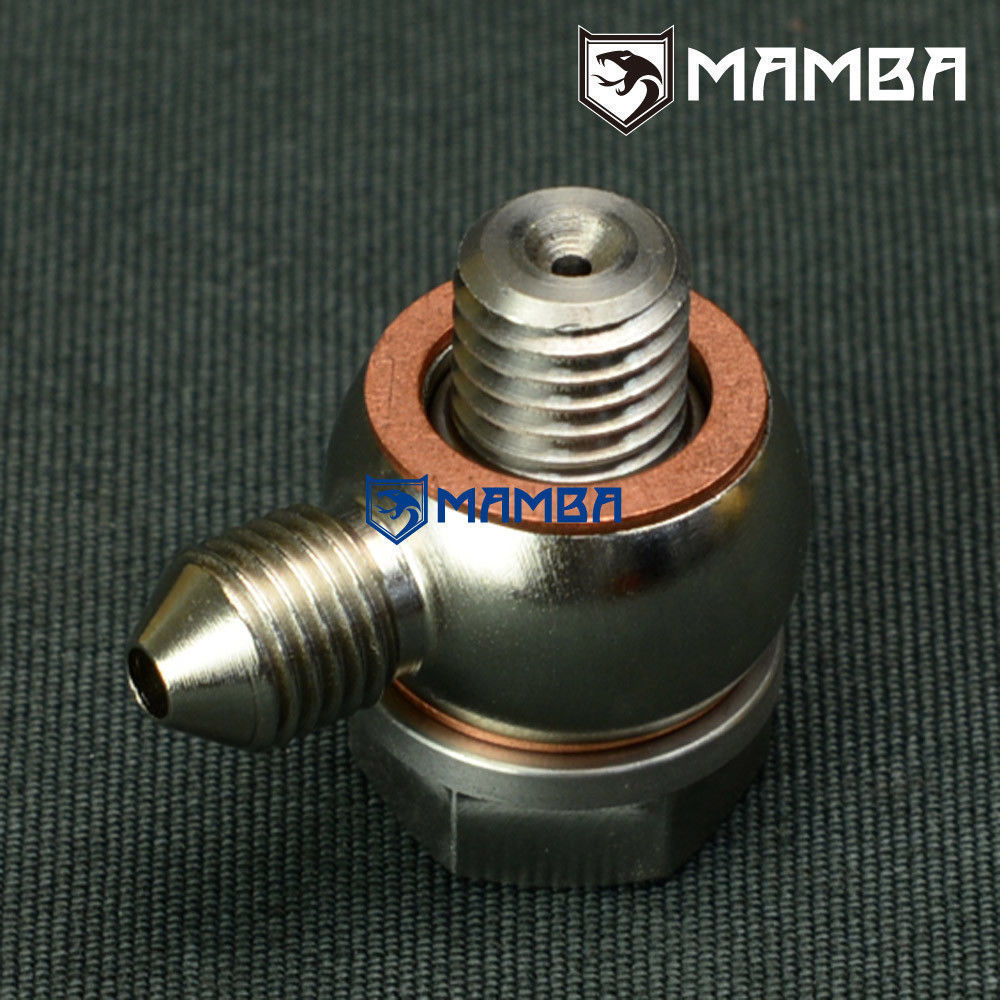 Turbo Oil Feed banjo bolt kit 4AN to M12x1.75 w/ 2mm restrictor prevent overflow eBay