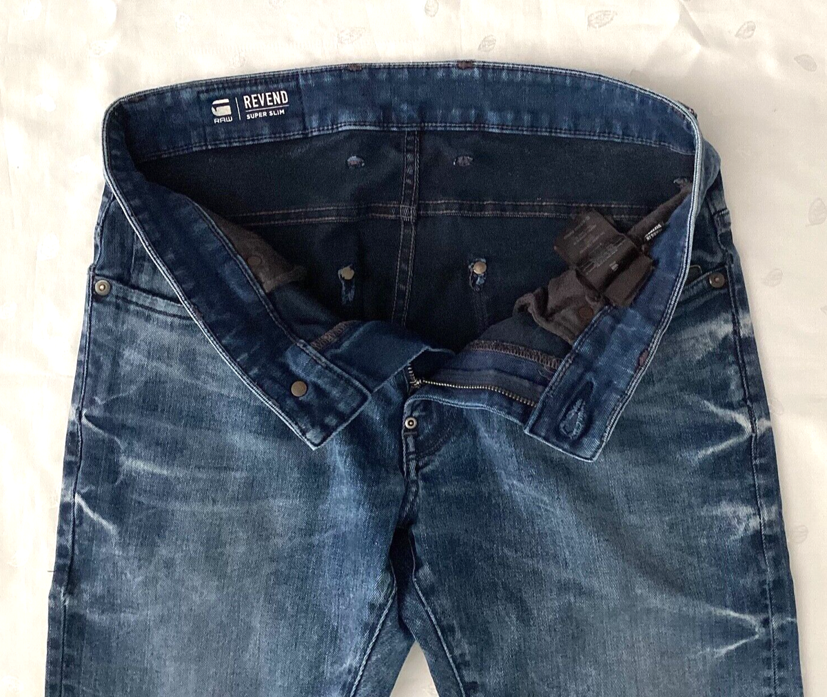 G-Star RAW 5-POCKET REVEND SUPER SLIM Jeans Men's Size W 32 / L 32