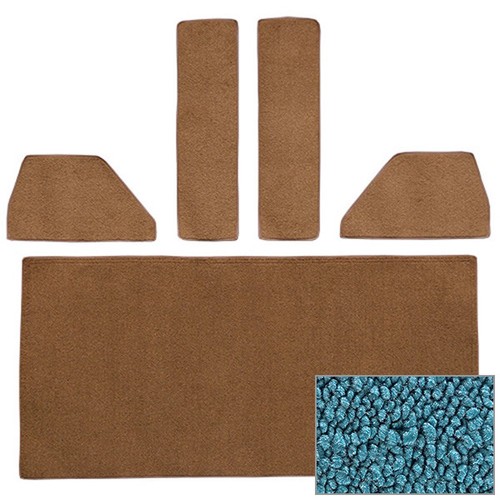 1948-52 Ford F1, F2, F3, F4 Die-cut Rear Accessory Set Loop Carpet! - Picture 11 of 41
