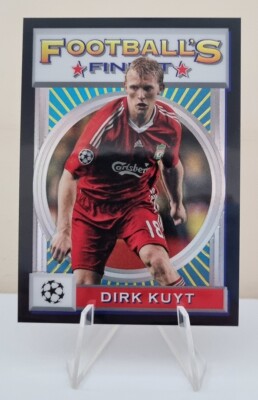 2021-22 Topps Finest Flashbacks Black Refractor #83 Dirk Kuyt Liverpool FC 25/25