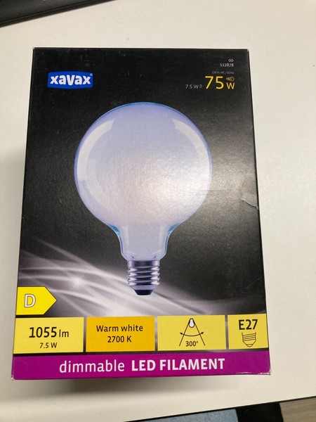 Xavax Led-Filament, E27, 1055Lm Ersetzt 75W Globelampe, Dimmbar 112878-image