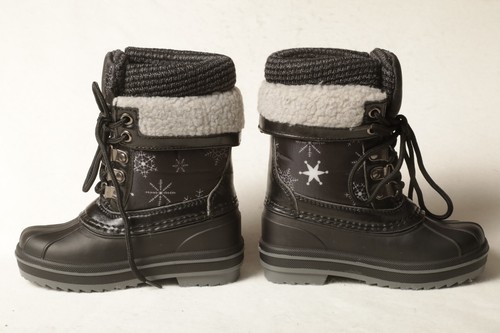 Mishansha schwarze Winterschneestiefel weiße Schneeflocken Mädchen Junge wasserdicht Kleinkind 9 - Bild 14 von 15