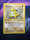 1st Edition Sandshrew 62/102 Common Base Set Shadowless Pokemon NM