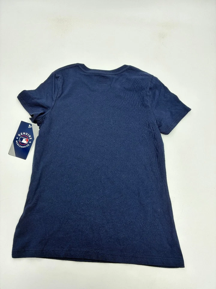 Camiseta MLB New York Yankees Niñas Talla L Azul Marino Manga Corta Gráfico Logo Nueva Foto 4 de 4