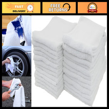 Multipurpose Cotton Terry Cleaning Towels 14"x17" - 25 Pack, Absorbent Reusable