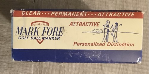 Vintage NEW Mark Fore Golf Ball Marker Kit, Model 500 NOS OLD RARE - Picture 4 of 6