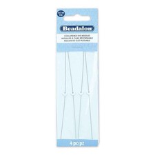 Beading Needles Beadalon 700XF-156 Collapsible Eye Needles 4/pkg 5" Extra Fine