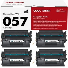 057H 057 Toner Cartridge 4 Pack Compatiblefor Canon 057 057H MF445dw MF455dw ...