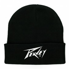 PEAVEY Printed Black Beanie Cuffed or Pull-On Worm Hat New Black 