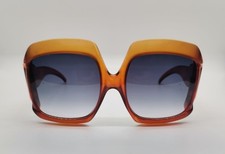 Christian Dior sunglasses butterfly - Oversize Optyl frame - Germany 1970 amber