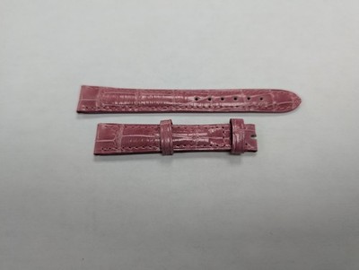 Original Chopard Polished Pink Alligator Watch Band 14mm x 12mm NOS