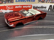 NEW AUTOWORLD CONVERTIBLE 64 MUSTANG CANDY RED BODY ONLY VERY SHARP BODY B 