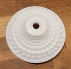 Vintage Milk Glass Table Lamp Base Classic Hob Nail Design