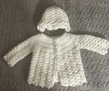 Handmade Baby Sweater And Hat