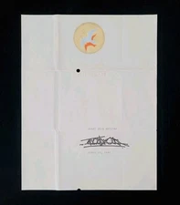 Indian Guru Osho Signed Acharya Shree Rajneesh Bhagwan Autograph Document Photo