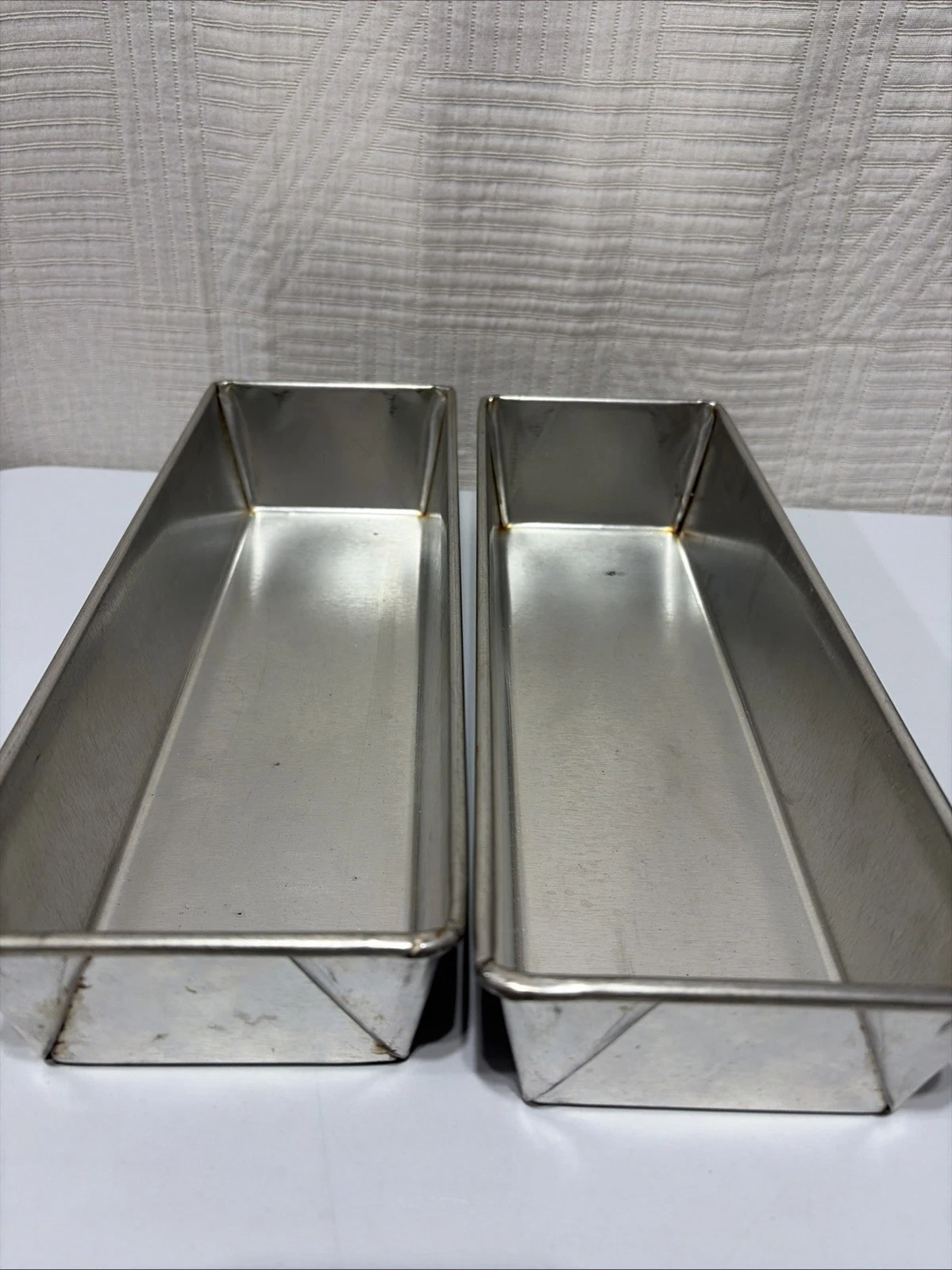 Rectangular Metal Bread Pans Set Of 2 13”x4.5”x2.5”
Opens in a new window or tab