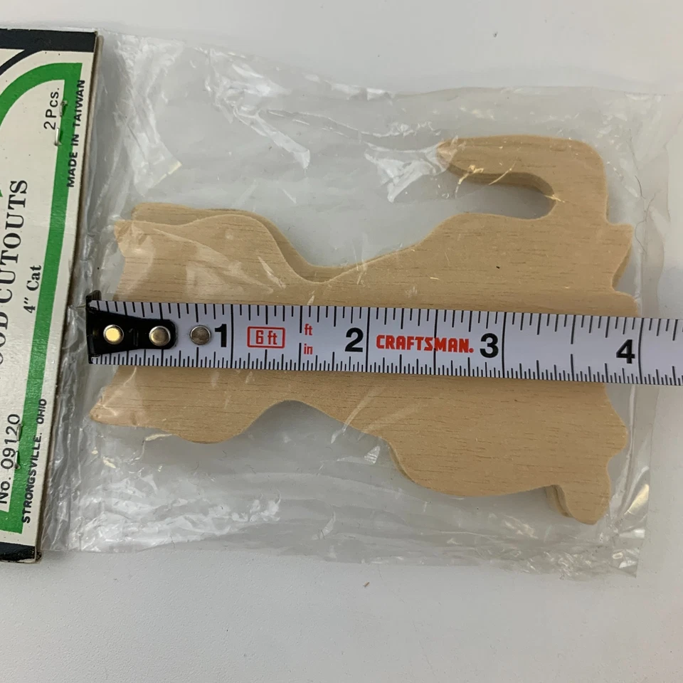 Unfinished Cat Kitten Heart Shaped Wood Craft Cutouts 9 Pieces - Image 3 of 4