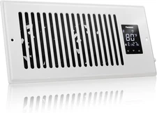 Powerscale 4" X 10" Smart Vent & Quiet Air Booster Register Fan with Humidity Se
