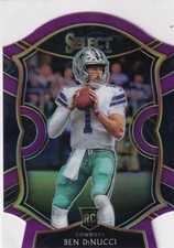 2020 Panini Select BEN DiNUCCI RC Purple Die-Cut Prizm Concourse Level #99 NFL