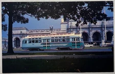 D.C. Transit PCC Streetcar “Silver Sightseer” No. 1512 & 1487 Lot of 2 Postcard