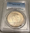 1924 S Peace Dollar  PCGS AU 58   Excellent Original Better Date "Everyman"