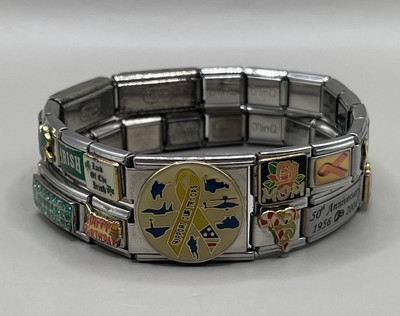 D linQ Disney Pugster B linQ Bracelet Stainless Steel Stretch Expansion 29 Charm