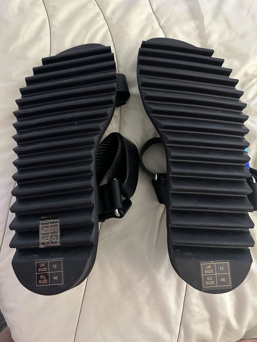 Kurt Geiger London Orion Sandals Mens 12 EU 46 Black/Rainbow  display picture 1