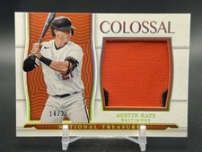 2022 Panini National Treasures Colossal Materials #CLM-AH Austin Hays Jersey /25