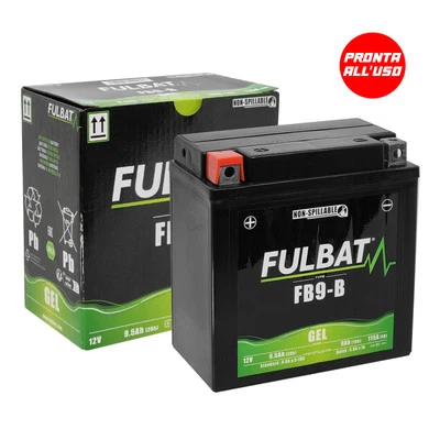 Batterie Gel YB9-B 9Ah FulBat Prête À L'Usage Vespa PX PE 125 150 200 - Photo 1/4