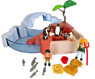 PLAYMOBIL 4013 ZOO BASSIN PINGOUINS animaux sauvages - Photo 1/4